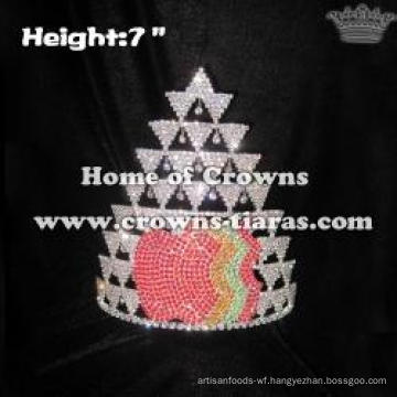 Wholesale Apple Shaped Rhinestone Crowns